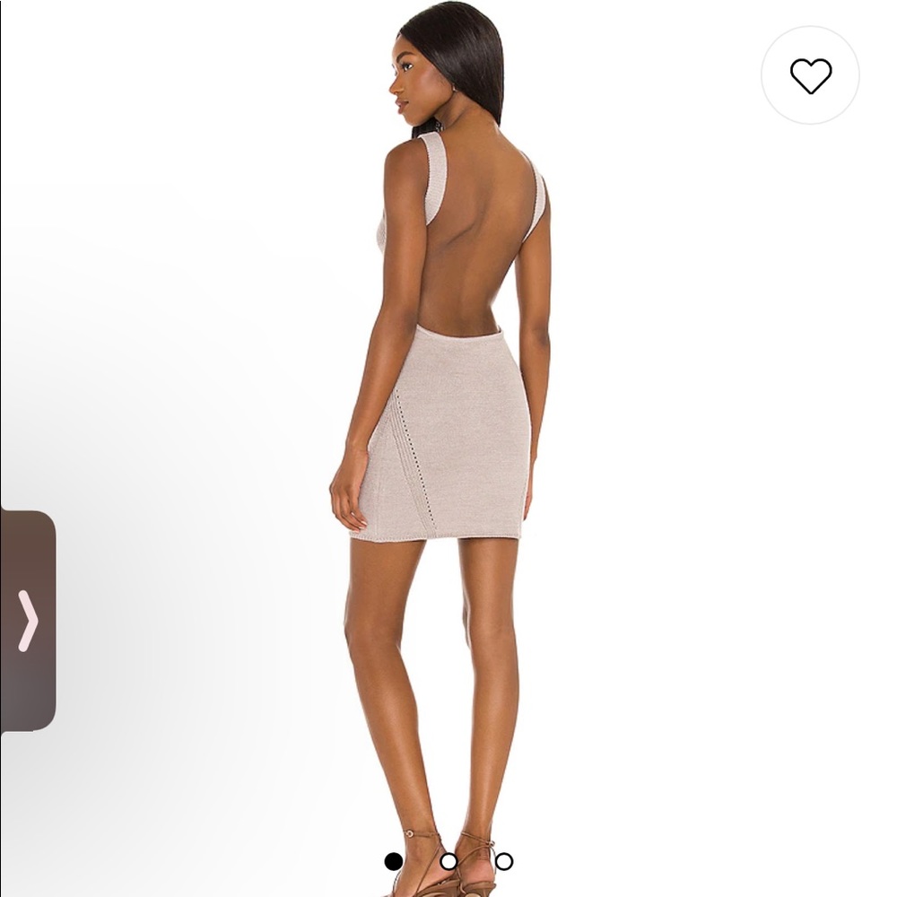 Revolve open back dress
